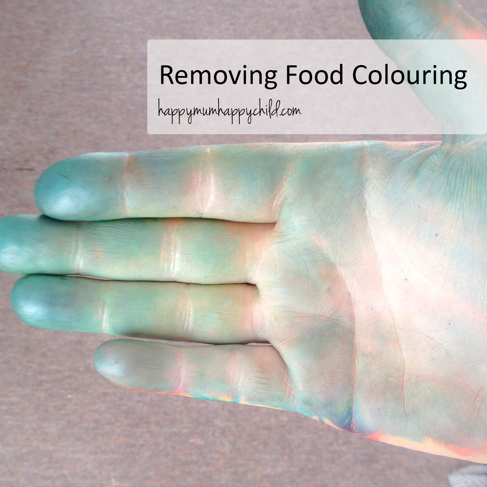 how to remove food coloring from counter