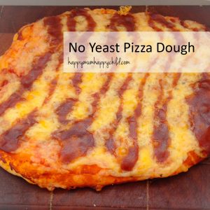 no yeast pizza dough