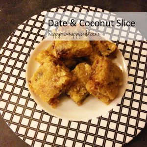 Date & Coconut Slice by Happy Mum Happy Child