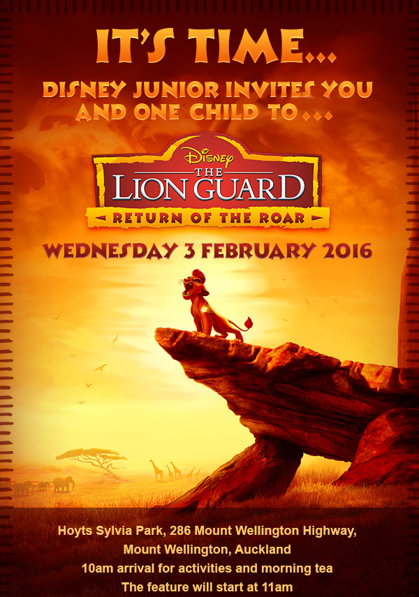 The Lion Guard Invite_NZ