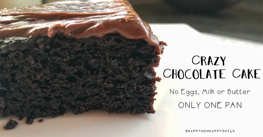 Crazy Chocolate Cake Dairy Free