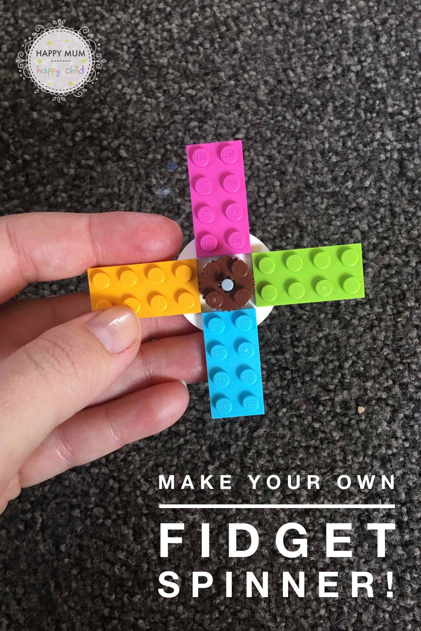Make Your Own Lego Fidget Spinner